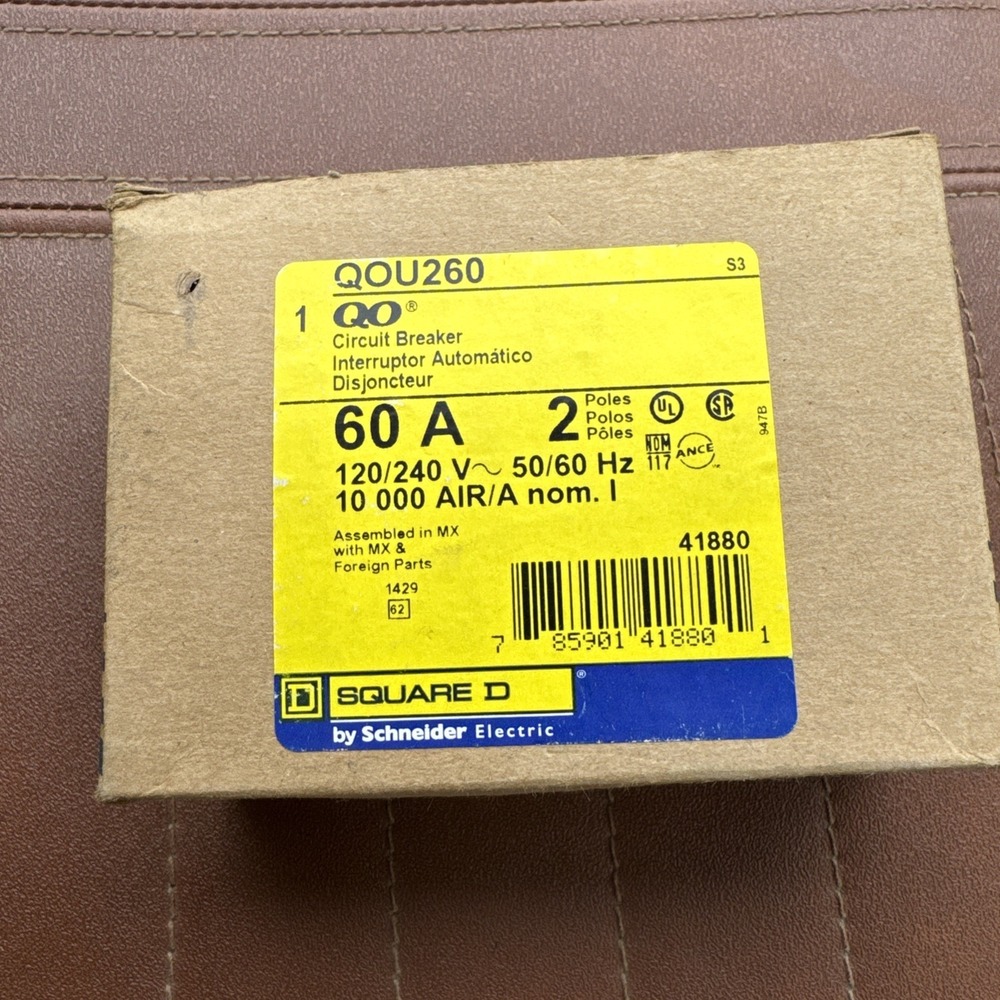 Square D QOU260 Circuit Breaker 2 Pole 120/240V -